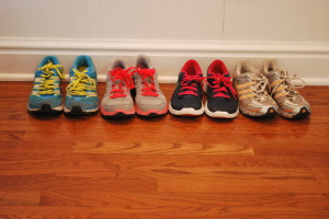 Set out your tennis shoes so you will be more likely to put them on and get moving!