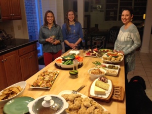 The Spread of Food with Beautiful Women Showcasing it!